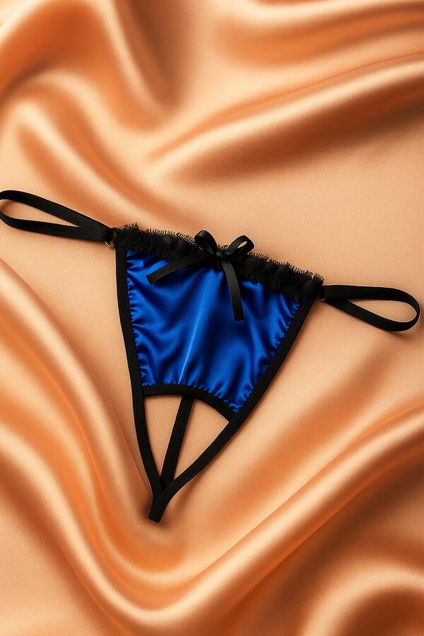 Venlisa Fiyonk Detaylı Saten G-String V6801 - 2