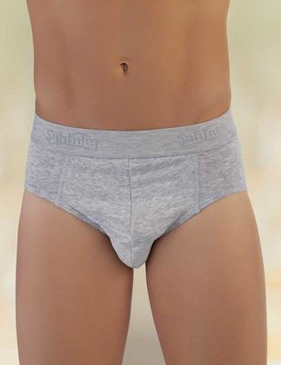 Gray Waist Elastic Printed Single Jersey Men's Slip ME063 - Thumbnail