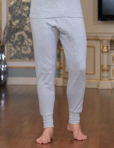 Gray Trousers Cuffed Fit Mold Men's Bottom Underwear ME017