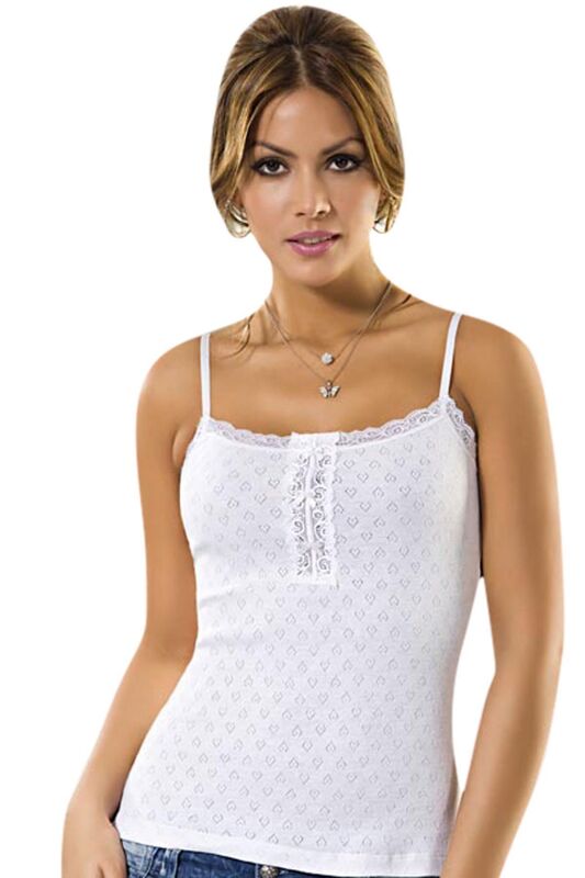 Thin Strap Lace Detailed Jacquard Athlete 2171 - Anıt