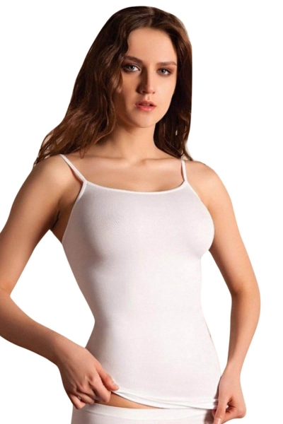 Thin Strap Wide Neck Seamless Athlete 8212 - Thumbnail