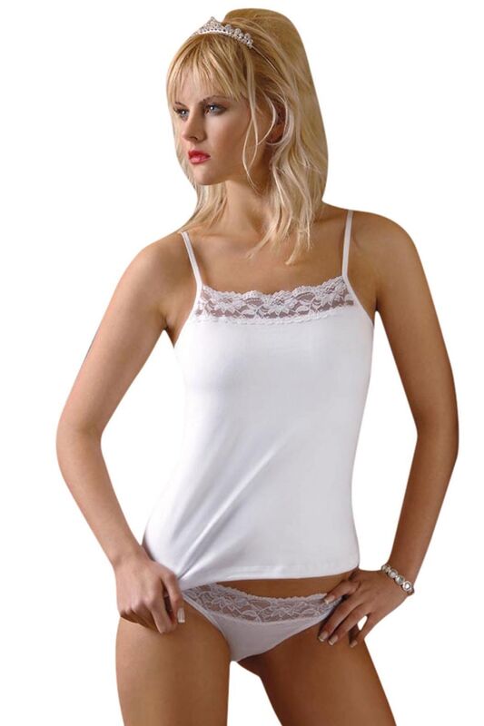 Thin Strap Square Neck Lace Detailed Athlete 2120 - 1