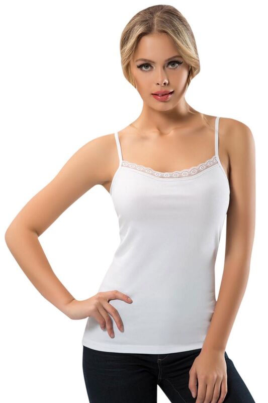 Thin Strap Lace Collar Cotton Athlete 2810 - Anıt