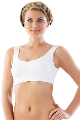 Thick Strap Padded Seamless Minimizer Bra 4021 - Thumbnail