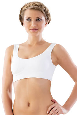 Thick Strap Padded Seamless Minimizer Bra 4021 - Thumbnail