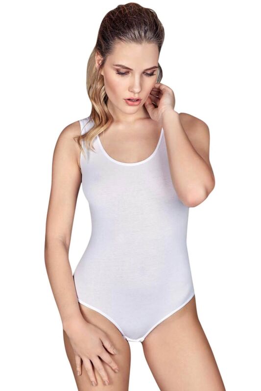 Kalın Askılı U Yaka Çıtçıtlı Body 5714 - 1