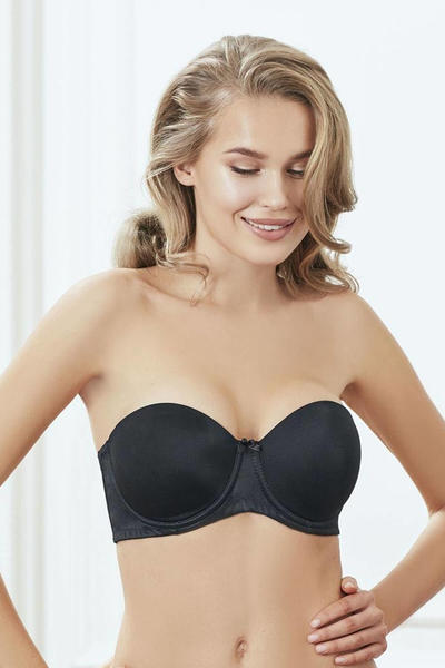 Covered Underwire Non-Padded Strapless Bra 3346