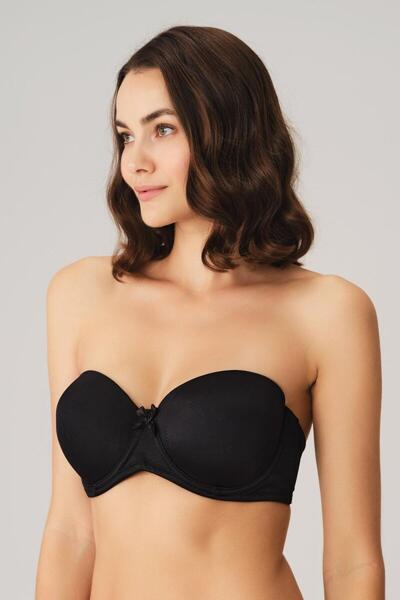 Covered Underwire Non-Padded Strapless Bra 3346