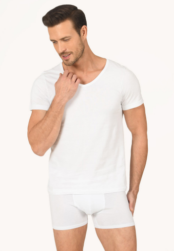 Short Sleeve V-Neck Male Athlete 707