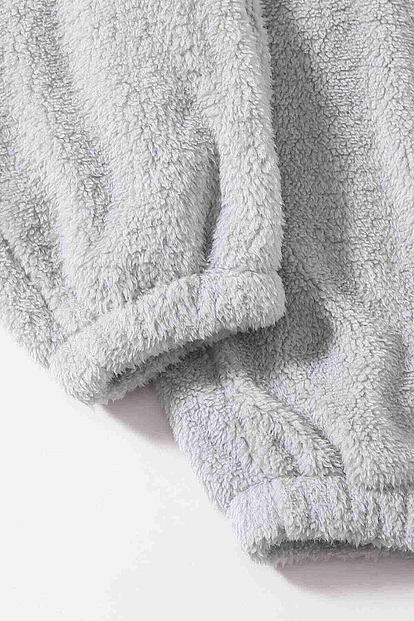  Kolsuz Askılı Peluş Polar Alt Üst Pijama Takımı - 1