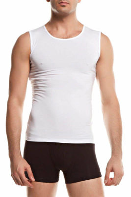 Sleeveless Crew Neck Fit Fit T Shirt 2205 - Thumbnail