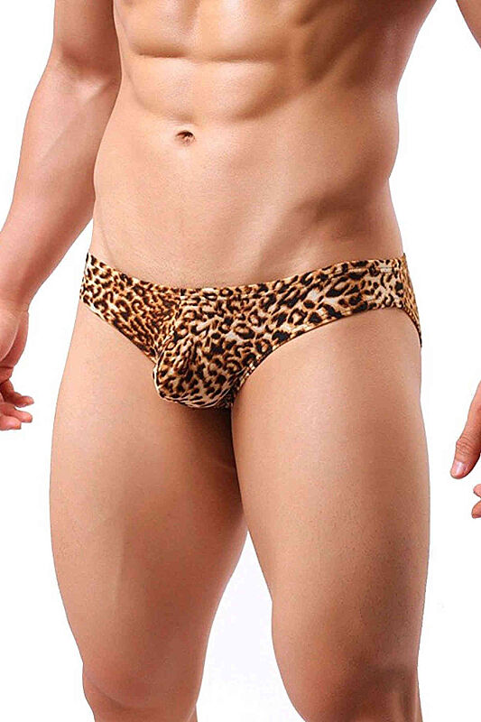 Leopar Desenli Erkek Slip - Merry See