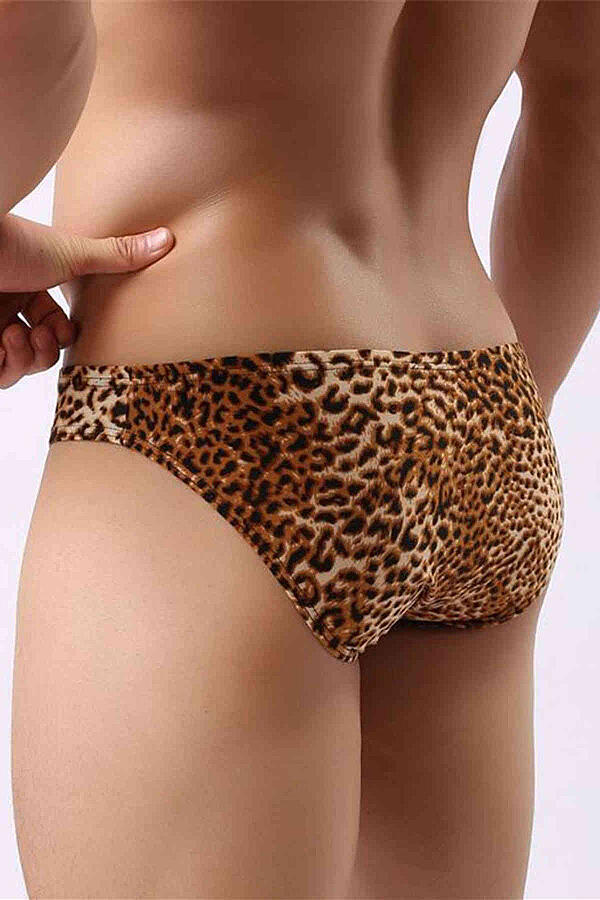 Leopar Desenli Erkek Slip - 2