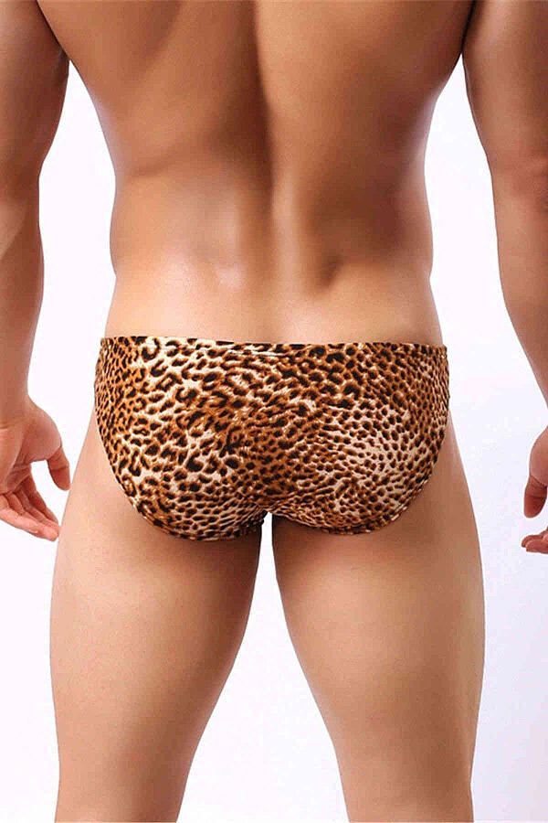 Leopar Desenli Erkek Slip - 3