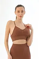 M 3921 Soft Seamless Fitilli Tayt Yoga Takımı - 3