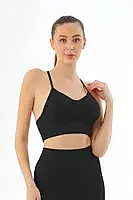 M 3921 Soft Seamless Fitilli Tayt Yoga Takımı - 6