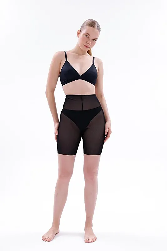 Magic Intimates 3904 Lazer Kesim Tül Toparlayıcı Hayalet Boxer Korse - 1