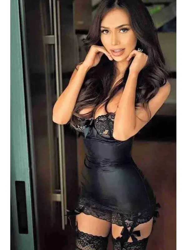 Merry See Deri Jartiyerli Gecelik Takım+ çorap Hedi̇yeli̇ - 1