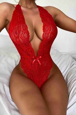 Merry See Seksi Body İç Giyim Kırmızı - MS3126 - Thumbnail