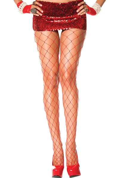 Merry See Sexy Mesh Socks Red - MS79740