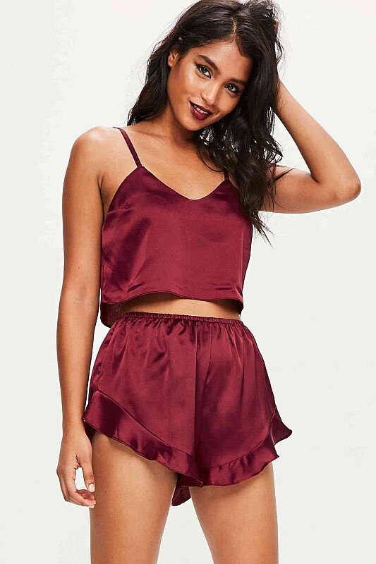 Merry SeeMerry See Saten Şortlu Pijama Takım - 6