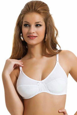 Nbb Large Size Combed Cotton Minimizer Bra 1180 - Thumbnail