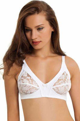 Nbb Large Size Lace Minimizer Bra 352 - Thumbnail