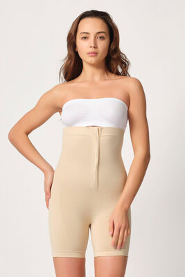 Front Hook High Waist Boxer Corset 2087 - Thumbnail