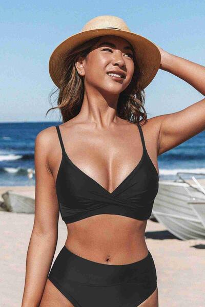 Özel Tasarım Önden Çarpraz Bikini Üstü