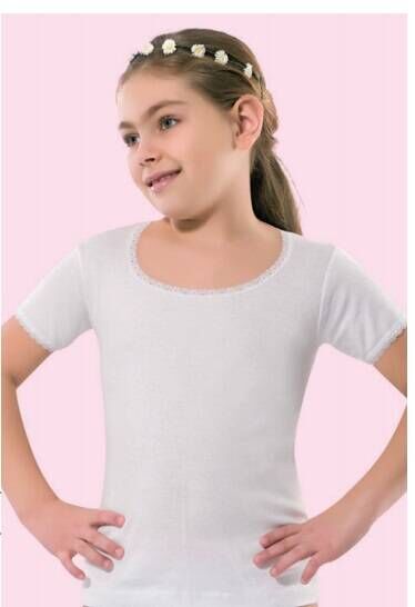 RİBANA KIZ ÇOCUK BİSİKLET YAKA ATLET - Anıt