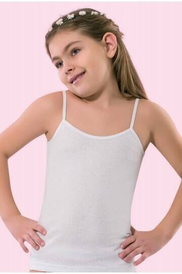 RİBANA KIZ ÇOCUK İP ASKILI ATLET - Anıt