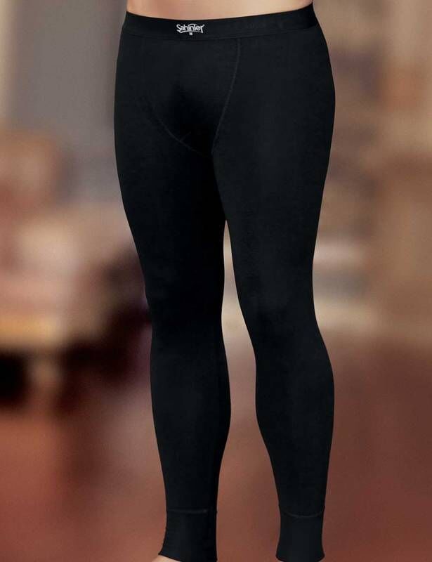 Black Fit Mold Men's Thermal Bottom Underwear ME092 - Şahinler