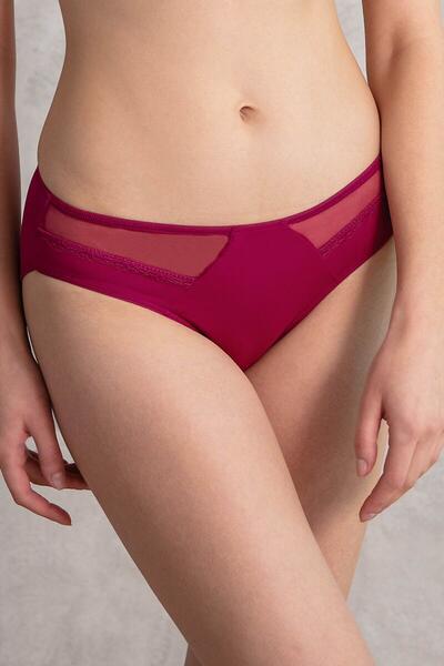 Siyah Tül Detaylı Slip 2779