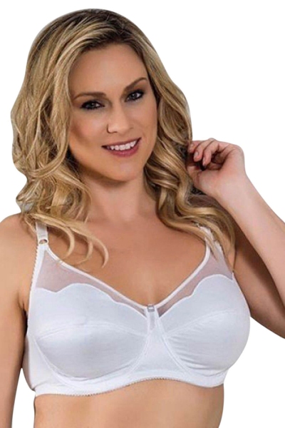 Tulle Detailed Underwire Minimizer Minimizer Bra 3525 - Thumbnail