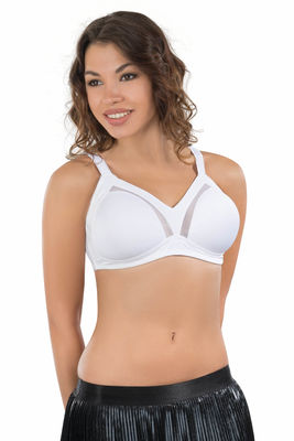 Tulle Detailed Wired Minimizer Bra 171 - Thumbnail