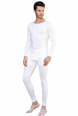 Long Sleeve V-Neck Thermal Underwear 2553 - Thumbnail