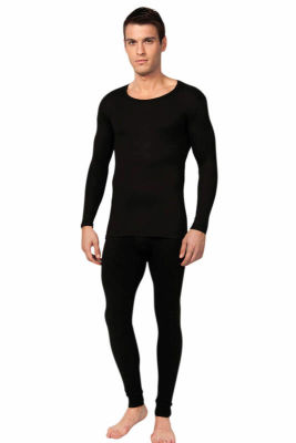 Long Sleeve V-Neck Thermal Underwear 2553 - Thumbnail