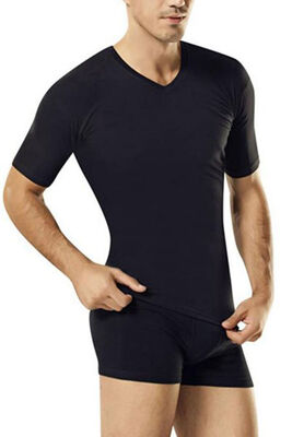 V Neck Short Sleeve Fit Mold Thermal Athlete 2552 - Thumbnail