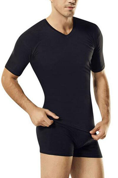 V Neck Short Sleeve Fit Mold Thermal Athlete 2552