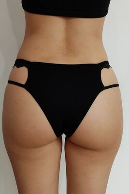Venlisa Alev Kırmızısı Dantel Detaylı Seksi Külot V6400 - Thumbnail