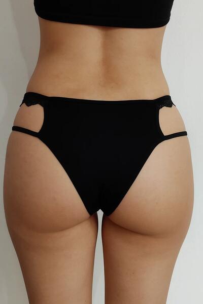 Venlisa Alev Kırmızısı Dantel Detaylı Seksi Külot V6400