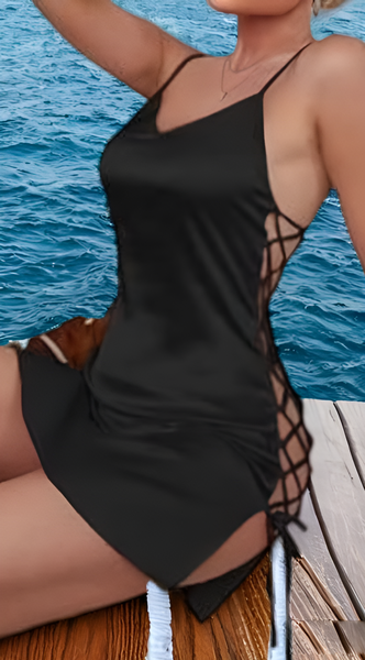 Venlisa Bağ Detaylı Saten Elbise V2301