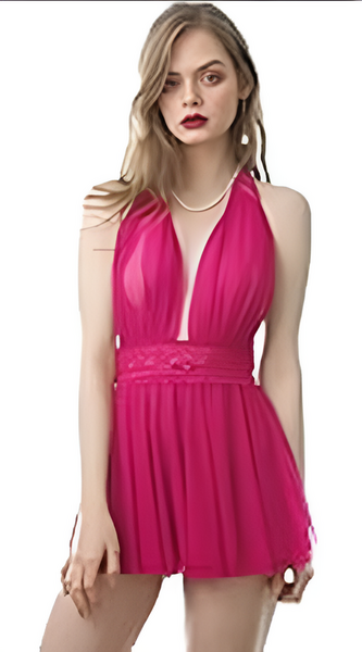 Venlisa Dantel Detaylı Transparan Babydoll V2403