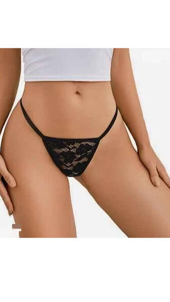 Venlisa Transparan Dantel Tanga Külot V6500