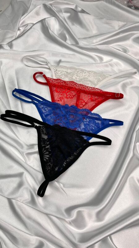 Venlisa Transparan Dantel Tanga Külot V6500 - 8