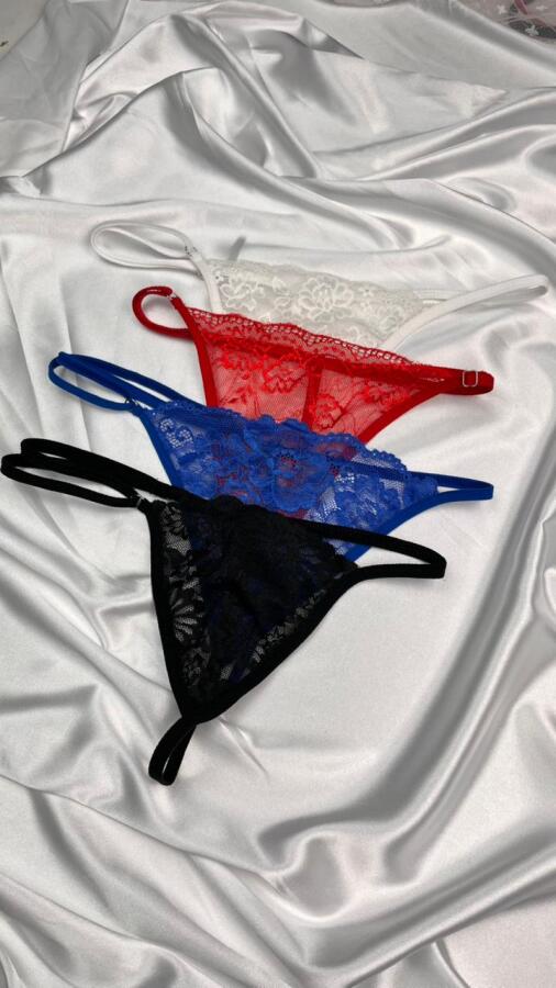 Venlisa Transparan Dantel Tanga Külot V6500 - 8