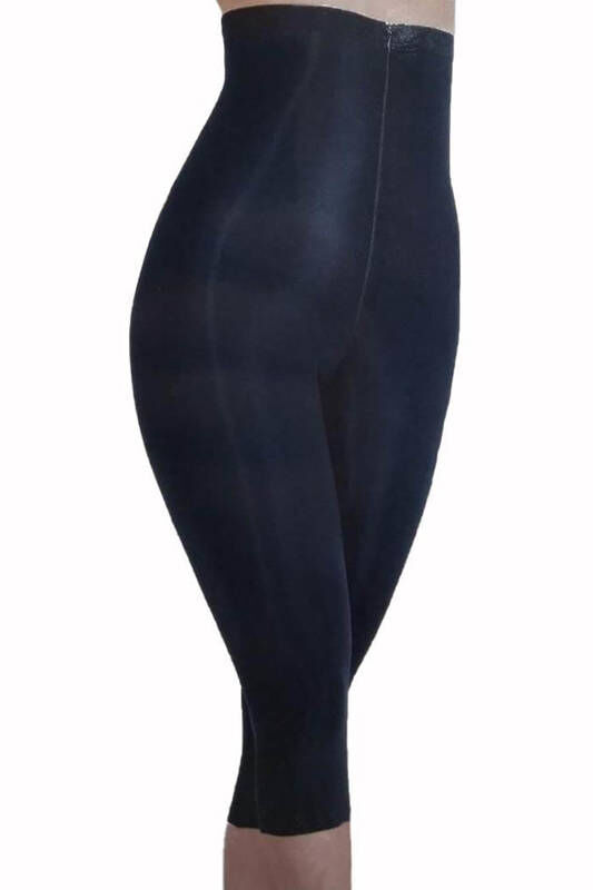 High Waist Laser Cut Capri Tights Corset 2868 - 1